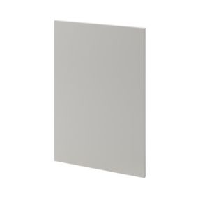 Porte de meuble de cuisine GoodHome Stevia gris mat l. 49,7 x H. 71,5 cm