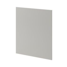 Porte de meuble de cuisine GoodHome Stevia gris mat l. 59,7 x H. 71,5 cm