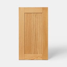 Porte de meuble de cuisine GoodHome Verbena chêne massif l. 39.7 cm x H. 71.5 cm