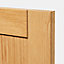 Porte de meuble de cuisine GoodHome Verbena chêne massif l. 29.7 cm x H. 71.5 cm