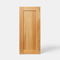Porte de meuble de cuisine GoodHome Verbena chêne massif l. 39.7 cm x H. 89.5 cm