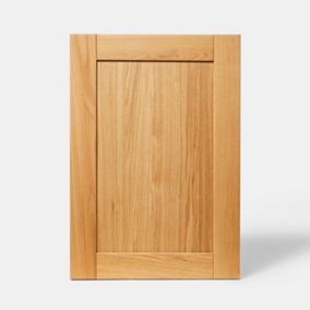 Porte de meuble de cuisine GoodHome Verbena chêne massif l. 49.7 cm x H. 71.5 cm