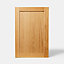 Porte de meuble de cuisine GoodHome Verbena chêne massif l. 59.7 cm x H. 89.5 cm