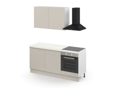 Porte de meuble de cuisine Palma beige cachemire l. 60 x H. 72 cm