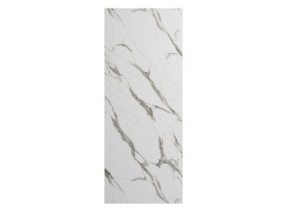 Porte de meuble de cuisine Palma effet marbre blanc l. 60 x H. 150 cm