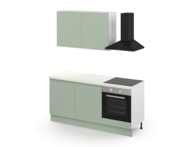 Porte de meuble de cuisine Palma vert agave l.60 x H.72 cm
