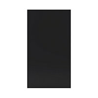 Porte de meuble de cuisine Pasilla noir mat l. 50 cm x H. 90 cm GoodHome