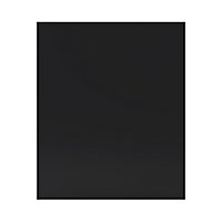 Porte de meuble de cuisine Pasilla noir mat l. 60 cm x H. 72 cm GoodHome