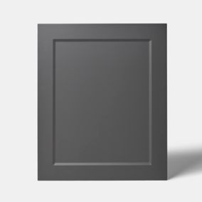 Porte de meuble de cuisine pour électroménager Artemisia gris graphite mat l. 60 cm x H. 72 cm GoodHome