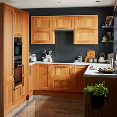Porte de meuble de cuisine pour électroménager Verbena chêne massif l. 60 cm x H. 72 cm GoodHome