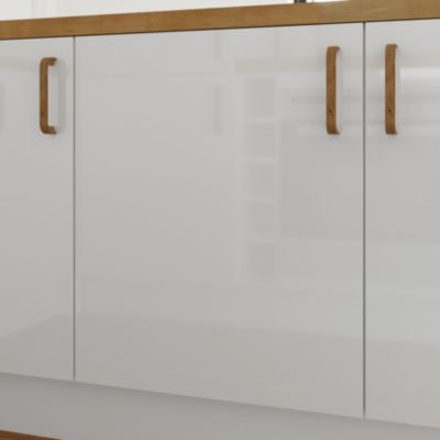 Porte de meuble de cuisine Stevia blanc brillant l. 60 cm x H. 72 cm GoodHome