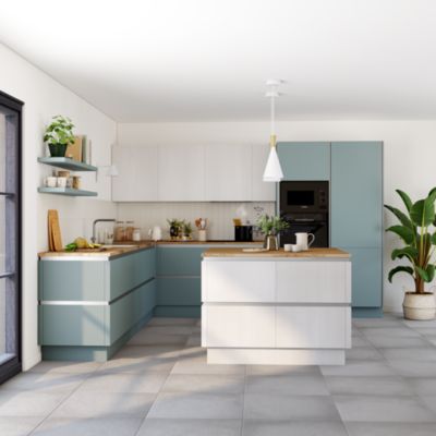 Porte de meuble de cuisine Stevia blanc mat l.40 x H.72 cm GoodHome