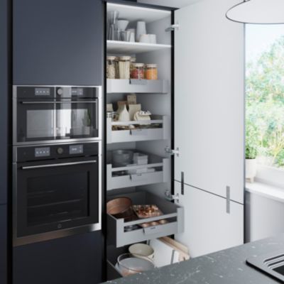 Porte de meuble de cuisine Stevia bleu mat l. 60 cm x H. 72 cm GoodHome