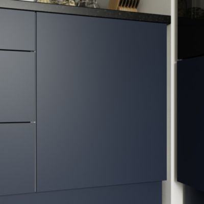 Porte de meuble de cuisine Stevia bleu mat l. 60 cm x H. 72 cm GoodHome