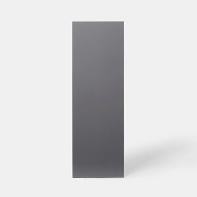 Porte de meuble de cuisine Stevia gris anthracite brillant l. 30 cm x H. 90 cm GoodHome