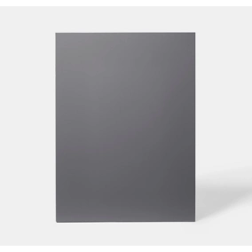 Porte de meuble de cuisine Stevia gris anthracite brillant l. 60 cm x H. 80 cm GoodHome