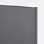 Porte de meuble de cuisine Stevia gris anthracite brillant l. 60 cm x H. 80 cm GoodHome