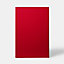 Porte de meuble de cuisine Stevia rouge brillant l. 60 cm x H. 90 cm GoodHome