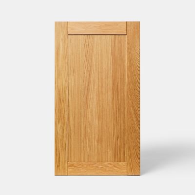 Porte de meuble de cuisine Verbena chêne massif l. 50 cm x H. 90 cm GoodHome