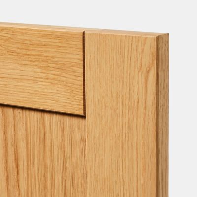 Porte de meuble de cuisine Verbena chêne massif l. 50 cm x H. 90 cm GoodHome