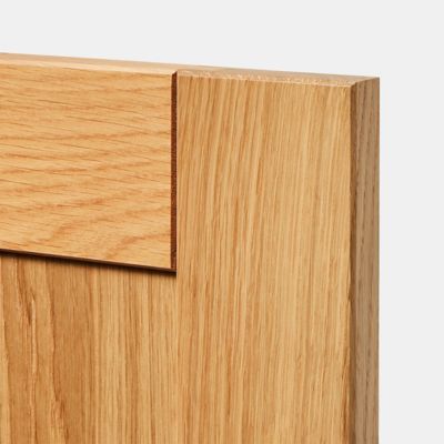 Porte de meuble de cuisine Verbena chêne massif l. 60 cm x H. 72 cm GoodHome
