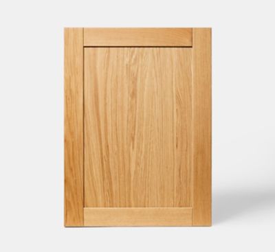 Porte de meuble de cuisine Verbena chêne massif l. 60 cm x H. 80 cm GoodHome