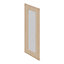 Porte de meuble de cuisine vitrée Chia décor chêne clair mat l. 30 cm x H. 72 cm GoodHome