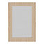 Porte de meuble de cuisine vitrée Chia décor chêne clair mat l. 50 cm x H. 72 cm GoodHome