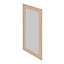 Porte de meuble de cuisine vitrée Chia décor chêne clair mat l. 50 cm x H. 90 cm GoodHome