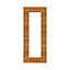 Porte de meuble de cuisine vitrée Chia décor chêne fumé mat l. 30 cm x H. 72 cm GoodHome