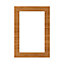 Porte de meuble de cuisine vitrée Chia décor chêne fumé mat l. 50 cm x H. 72 cm GoodHome
