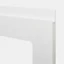 Porte de meuble de cuisine vitrée Garcinia blanc brillant l. 30 cm x H. 72 cm GoodHome