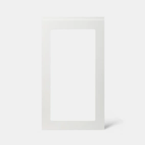 Porte de meuble de cuisine vitrée Garcinia blanc brillant l. 50 cm x H. 90 cm GoodHome