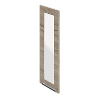 Porte de meuble de cuisine vitrée Pachira décor bois clair l. 30 cm x H. 90 cm GoodHome