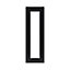 Porte de meuble de cuisine vitrée Pasilla noir mat l. 30 cm x H. 90 cm GoodHome