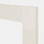 Porte de meuble de cuisine vitrée Stevia crème brillant l. 30 cm x H. 72 cm GoodHome