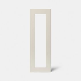 Porte de meuble de cuisine vitrée Stevia crème brillant l. 30 cm x H. 90 cm GoodHome