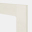 Porte de meuble de cuisine vitrée Stevia crème brillant l. 50 cm x H. 72 cm GoodHome