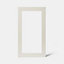 Porte de meuble de cuisine vitrée Stevia crème brillant l. 50 cm x H. 90 cm GoodHome