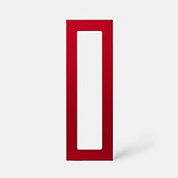 Porte de meuble de cuisine vitrée Stevia rouge brillant l. 30 cm x H. 90 cm GoodHome