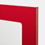 Porte de meuble de cuisine vitrée Stevia rouge brillant l. 30 cm x H. 90 cm GoodHome