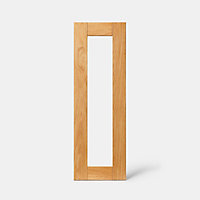 Porte de meuble de cuisine vitrée Verbena chêne massif l. 30 cm x H. 90 cm GoodHome