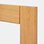 Porte de meuble de cuisine vitrée Verbena chêne massif l. 50 cm x H. 72 cm GoodHome