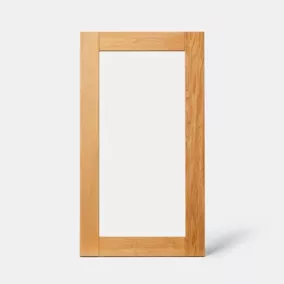 Porte de meuble de cuisine vitrée Verbena chêne massif l. 50 cm x H. 90 cm GoodHome