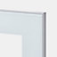 Porte de meuble de cuisine vitrée Winterana blanc l. 30 cm x H. 72 cm GoodHome