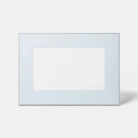 Porte de meuble de cuisine vitrée Winterana blanc l. 50 cm x H. 36 cm GoodHome