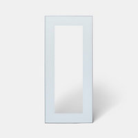 Porte de meuble de cuisine vitrée Winterana blanc l. 80 cm x H. 36 cm GoodHome