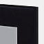 Porte de meuble de cuisine vitrée Winterana noir l. 30 cm x H. 72 cm GoodHome