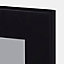 Porte de meuble de cuisine vitrée Winterana noir l. 40 cm x H. 72 cm GoodHome
