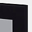 Porte de meuble de cuisine vitrée Winterana noir l. 60 cm x H. 36 cm GoodHome